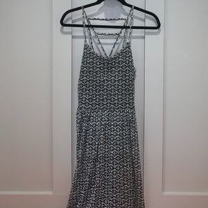 Xhilaration Printed Triangle Back Mini Dress